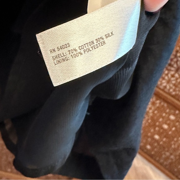 🚺 GAP silk blend black halter dress with cream chevron pattern - Picture 5 of 13